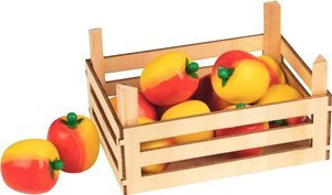 Owoce w skrzynce, jabłka, 10 elementów.