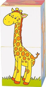 Klocki z obrazkami Zwierzęta świata Goki