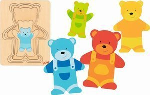 Puzzle warstwowe Niedźwiedź Goki