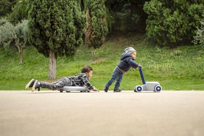 Chodzik dla dzieci niebieski pchacz Roberto Mini Eolo Italtrike 