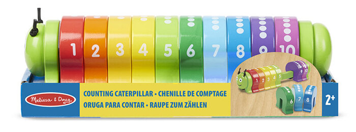 Drewniana gąsienica cyfry Melissa and Doug