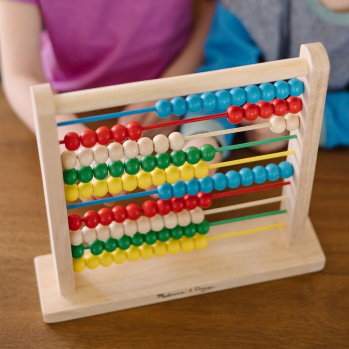 Drewniane liczydło ze 100 koralikami Abacus Melissa & Doug