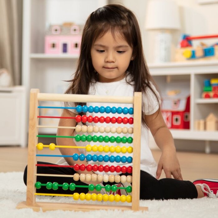 Drewniane liczydło ze 100 koralikami Abacus Melissa & Doug