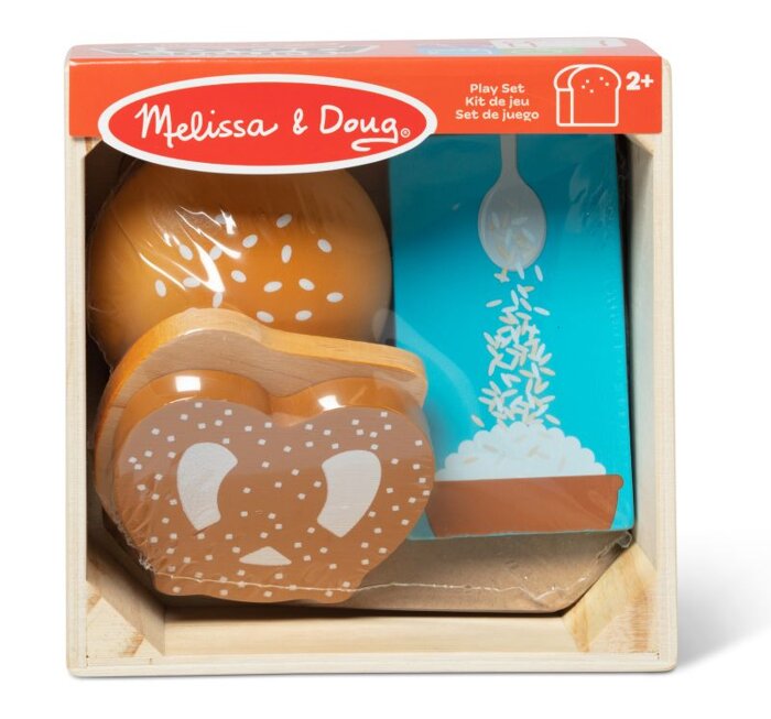 Drewniany zestaw do zabawy w grupy żywności Ziarna i pieczywo Melissa & Doug