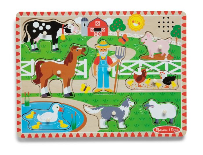 Dźwiękowa układanka Farma Old MacDonald's Melissa & Doug