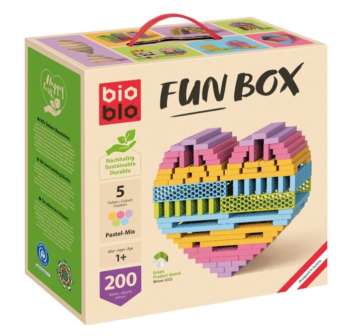 Klocki dla dzieci pastelowy Fun Box Bioblo 200 elementów