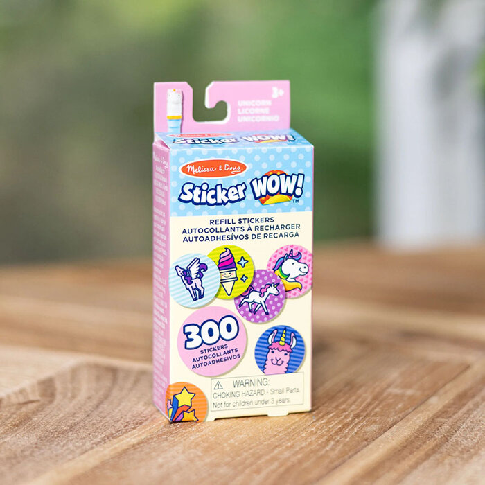 Naklejki uzupełniające Sticker Wow Jednorożec 300 sztuk Melissa and Doug