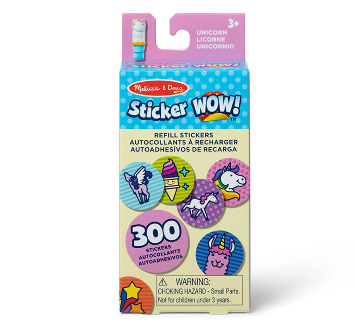 Naklejki uzupełniające Sticker Wow Jednorożec 300 sztuk Melissa and Doug