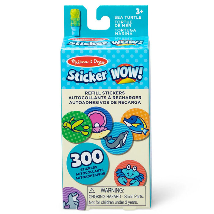 Naklejki uzupełniające Sticker Wow Żółw 300 sztuk Melissa and Doug