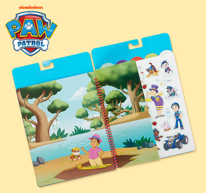 Naklejki wielokrotnego użytku Psi Patrol Restickable Stickers Flip-Flap Pad – Ultimate Rescue Melissa & Doug