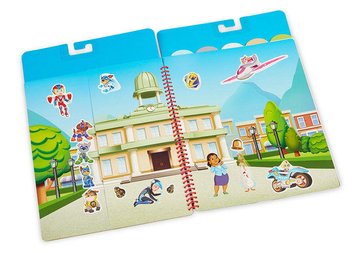 Naklejki wielorazowego użytku Psi Patrol Restickable Stickers Flip-Flap Pad – Adventure Bay Melissa & Doug