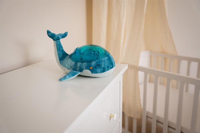 Projektor z pozytywką - Wieloryb niebieski ECO - Cloud b® Tranquil Whale™