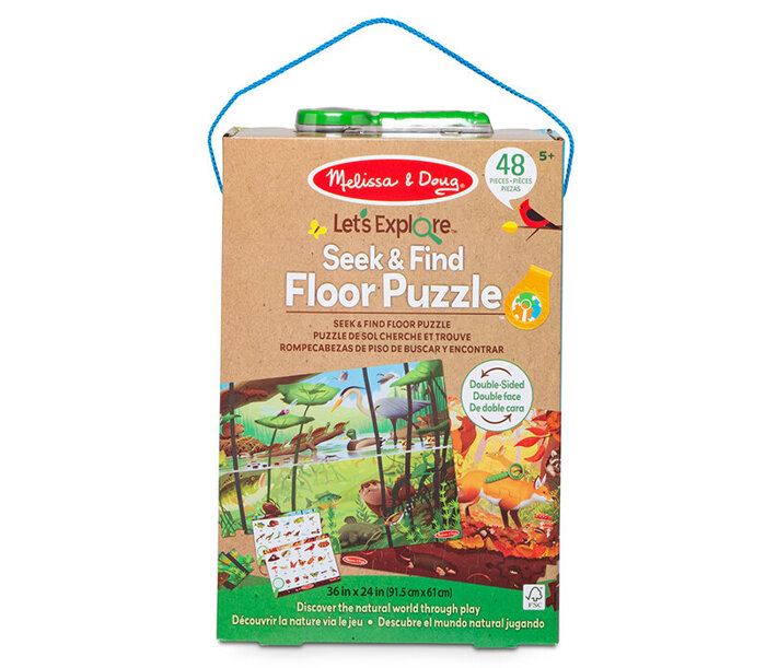 Puzzle dwustronne Let’s Explore Seek & Find 48 el. Melissa and Doug