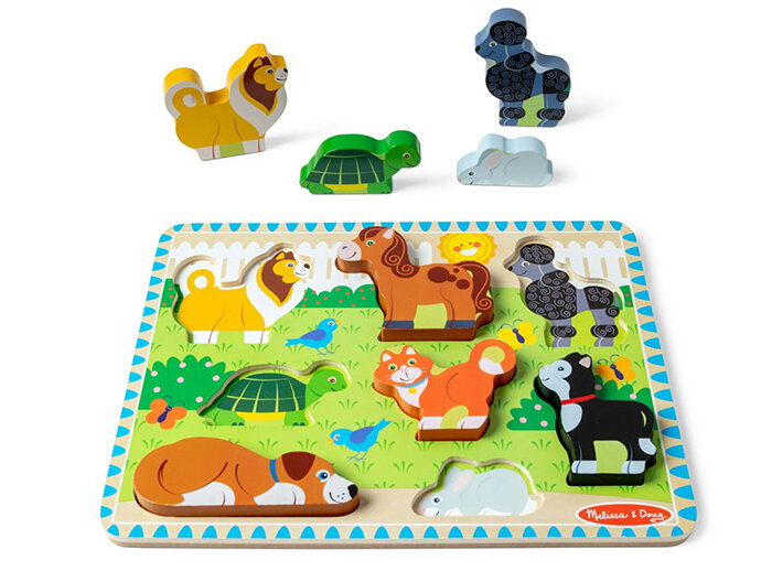 Układanka drewniana Zwierzęta figurki Melissa and Doug