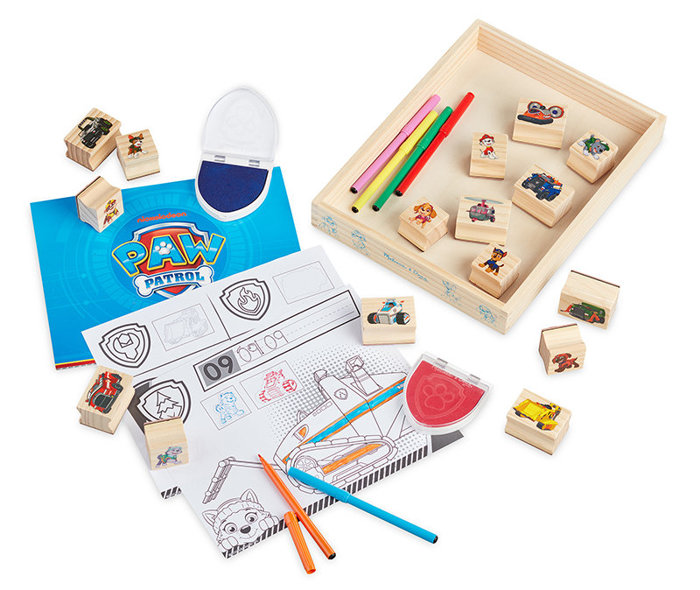 Zestaw stempelków drewnianych Psi Patrol Wooden Stamps Activity Set Melissa and Doug