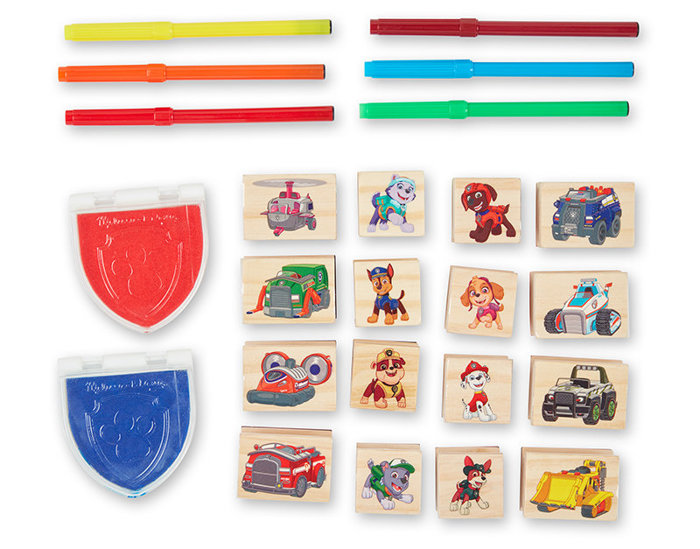 Zestaw stempelków drewnianych Psi Patrol Wooden Stamps Activity Set Melissa and Doug