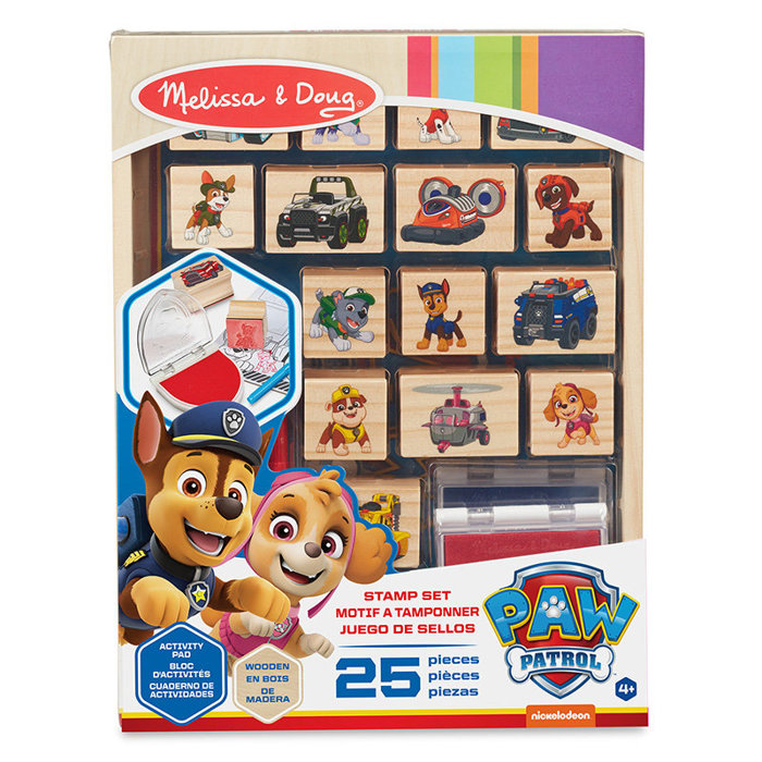 Zestaw stempelków drewnianych Psi Patrol Wooden Stamps Activity Set Melissa and Doug