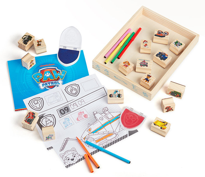 Zestaw stempelków drewnianych Psi Patrol Wooden Stamps Activity Set Melissa and Doug