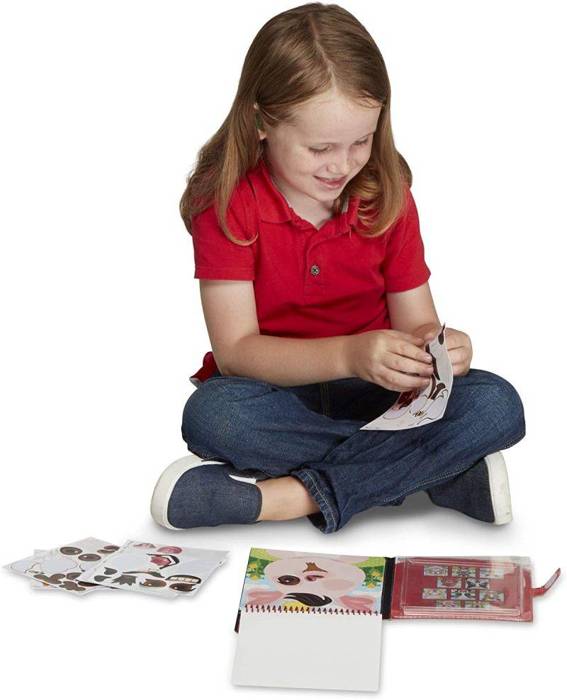 Zestaw z naklejkami wielokrotnego użytku Stwórz Twarz Farma Melissa & Doug