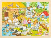 Puzzle z drewna Wieś i wakacje Goki